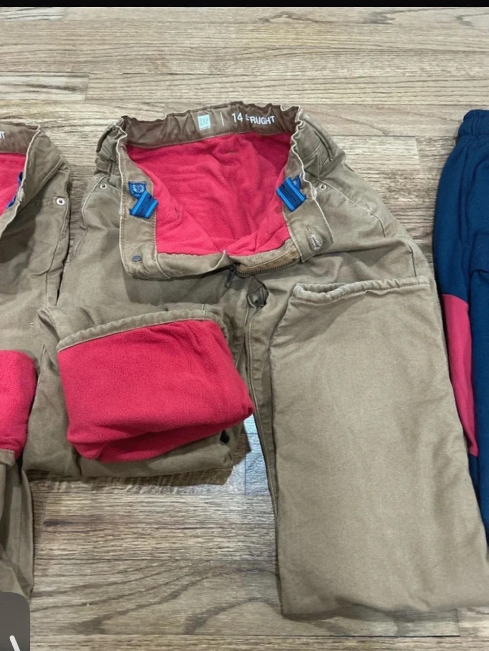 Kids bundle fleece lined  pants size 12